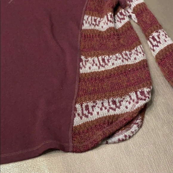 Free people long sleeve top size L oversized - Picture 4 of 6